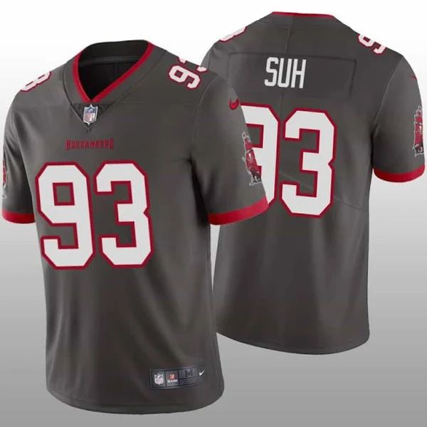 Men Tampa Bay Buccaneers 93 Ndamukong Suh Nike Grey Vapor Limited NFL Jersey